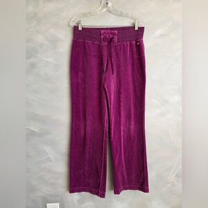 Nike Velour Track Pants Magenta Sz M 8-10 Women